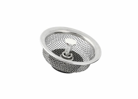 Rustproof Round Kitchen Sink Mesh Strainer Stainless Steel anti blocking