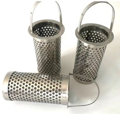 Stainless Steel Perforated Metal Mesh Tube For Filtering
