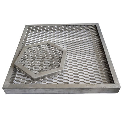 Chrome Nickel Punch Bar Expanded Metal Mesh Stainless Steel 304  Anti Acid