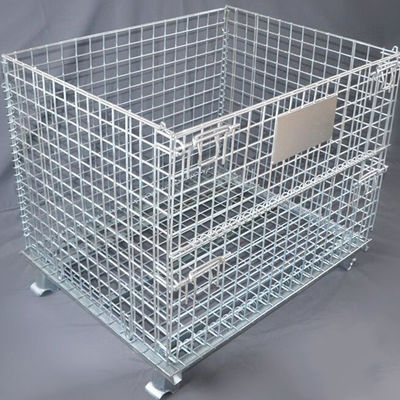 Q235 Steel Wire Mesh Storage Cages Adjustable Compartment Surface Galvanizing