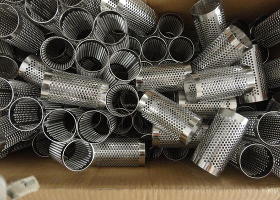 All Round Hole Perforated Stainless Steel Pipe Cylindrical Filter In Water System