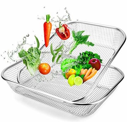 14 Inches Silverware Drying Basket Stainless Steel Rectangle Kitchen Supply