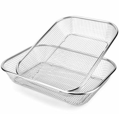14 Inches Silverware Drying Basket Stainless Steel Rectangle Kitchen Supply