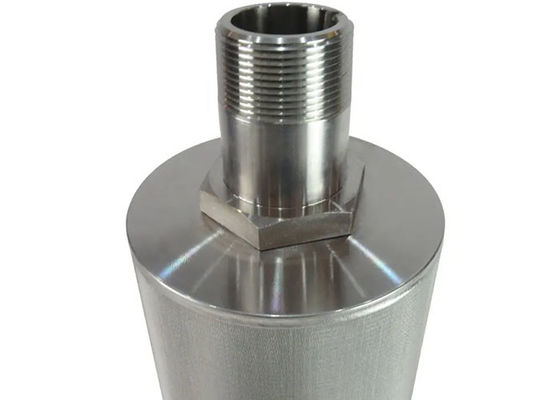 Custom Made Stainless Steel Sintered  Filter Cartridge 1-7 Layers High Porosity