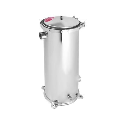 IOS Stainless Steel Single Bag Silver Cartridge Filter Housing For Water Treatment