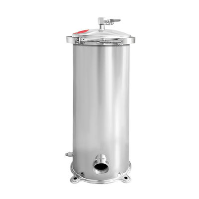 IOS Stainless Steel Single Bag Silver Cartridge Filter Housing For Water Treatment