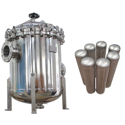 Straight For More Than Three Bag Stainless Bag Filter SUS304 Liquid Suspension Device