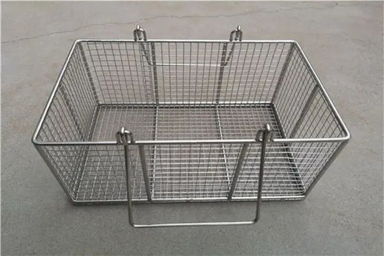 Stainless Steel 304 316 Disinfect Metal Wire Mesh Basket Corrosion Resistance