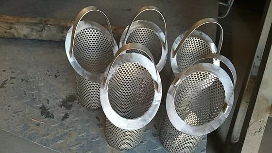 304 316 Stainless Steel Punching Strainer Basket With Handle
