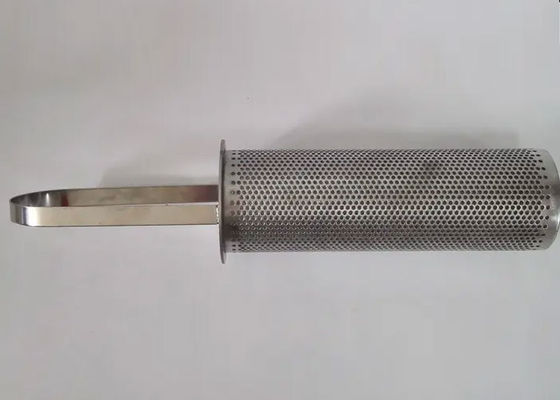 Stainless Steel Perforated Wire Mesh Filter Basket 10 20 30 Micron