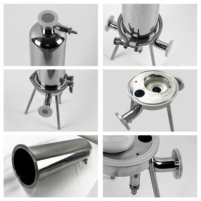 Polished Stainless Steel Water Filter Housing High Temperature OEM