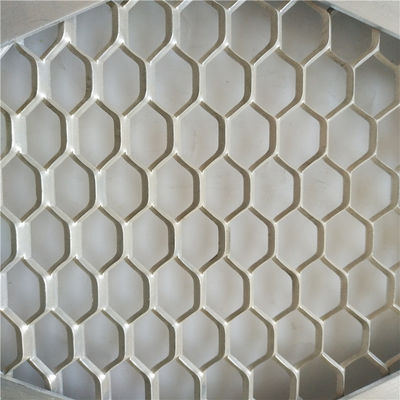 Custom SS Expanded Aluminium Mesh , Metal Grill Wire Mesh Diamond Hole