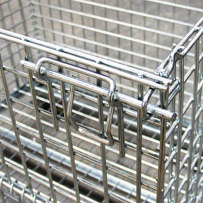 SS304 Sliver Widely Used Large Capacity Wire Mesh Storage Cage