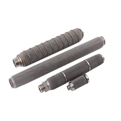 SS 304 316 316L silver color stainless steel water mesh filter pleated filter cartridge