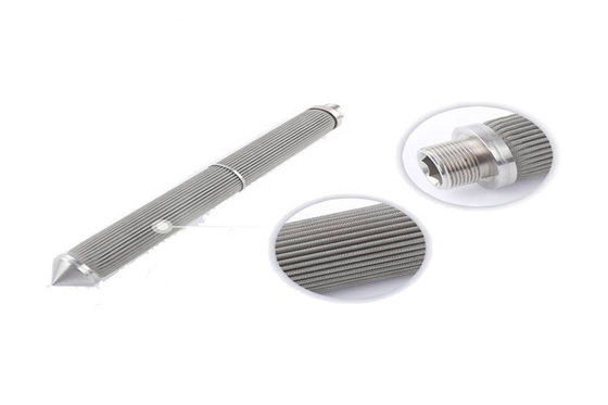 SS 304 316 316L silver color stainless steel water mesh filter pleated filter cartridge