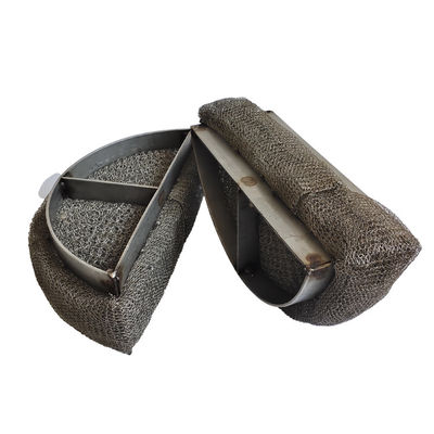 Tower Internals Wire Mesh Pad , Oil Demister Filter For Gas Liquid Filters