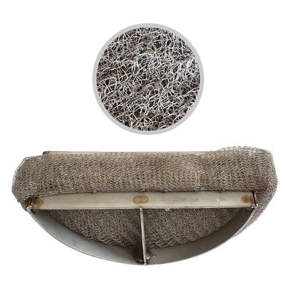 Knitted Wire Mesh Mist Eliminator Customize Length Liquid Separating Device