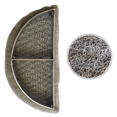 Knitted Wire Mesh Mist Eliminator Customize Length Liquid Separating Device