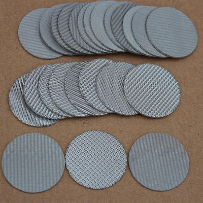 Sintered Metal Mesh Filter Anti Corrosion 1 -100 Micron Filter Rating
