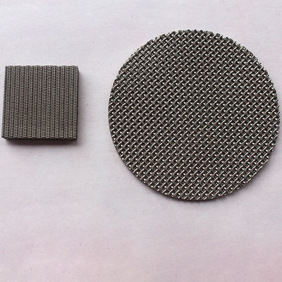 Customized Sintered Wire Mesh Filter Disc Diamond Hole 1-10mm Thickness