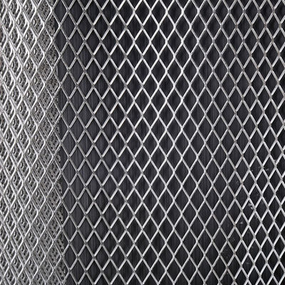 Expanded  Metal Ceiling Mesh Custom Designed For Filters / Decoration