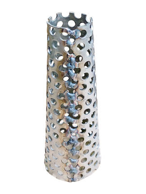 Round Hole HDG Sunshades 4/1" Perforated Stainless Steel Cylinder