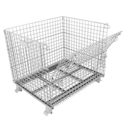 1200kg  Stainless Steel Collapsible  Galvanised  Wire Mesh Storage Cage