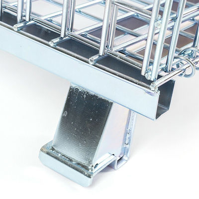 Foldable Hot Dip Galvanizing 2000kg Metal Pallet Containers