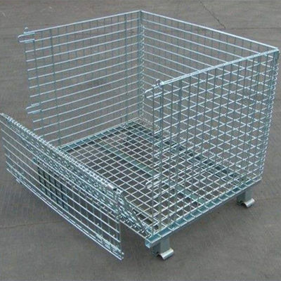 Q235 Steel Wire Mesh Storage Cages Adjustable Compartment Surface Galvanizing