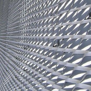 Galvanized Decorative 2.5m Width Expanded Metal Security Mesh Screen
