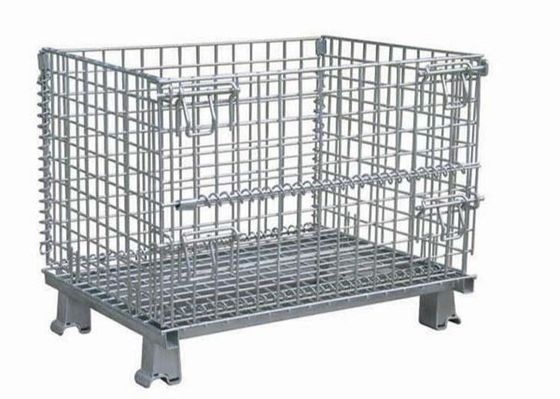 1000kg Galvanized Stacked Wire Mesh Storage Cages Turnover Box