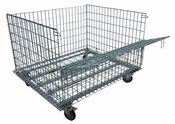 1000kg Galvanized Stacked Wire Mesh Storage Cages Turnover Box