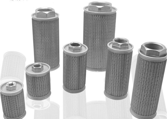 Pleated Sliver SS316L Oil Absorbing Excavator Hydraulic Filter