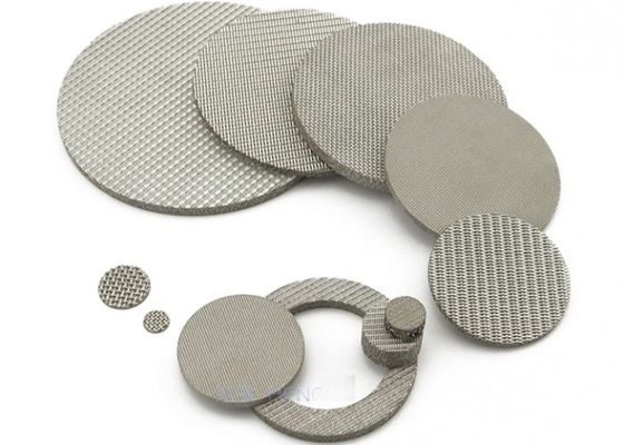 200 Micron Sintered  Metal Encased Round Mesh Filter Stainless Steel