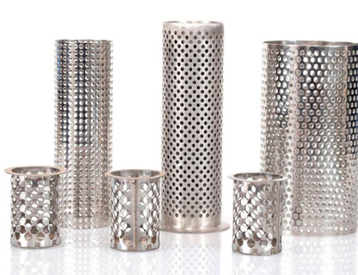 Length 30mm 316L Diamond Perforated Round Steel Tubing