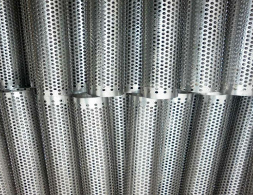 Length 30mm 316L Diamond Perforated Round Steel Tubing