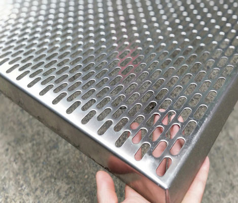 Square Hole 3mm Thick Stainless Steel Punch Plate Multipurpose Custom