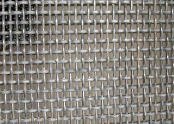 60*60mm Manganese Steel 304 Stainless Steel Crimped Wire Mesh For Ore Vibrating Screen