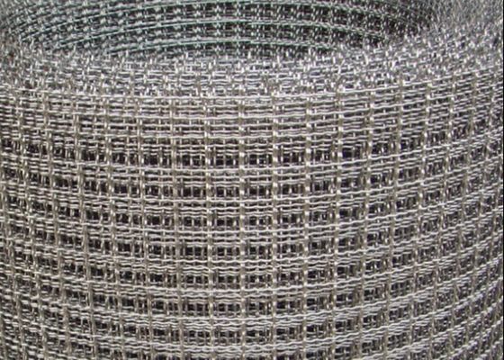 60*60mm Manganese Steel 304 Stainless Steel Crimped Wire Mesh For Ore Vibrating Screen