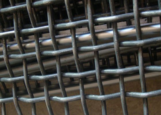 60*60mm Manganese Steel 304 Stainless Steel Crimped Wire Mesh For Ore Vibrating Screen