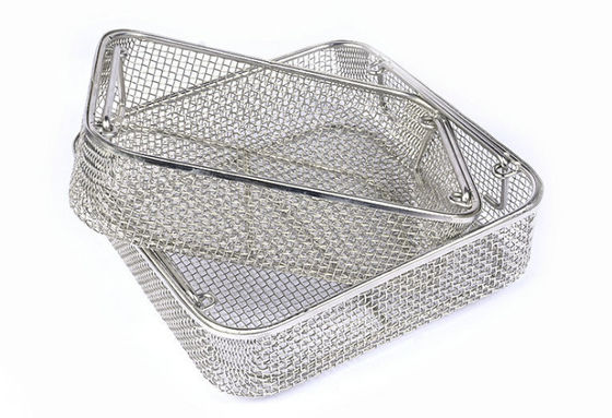 Fried Chip Basket 304 Stainless Steel French Bread Fry Basket Food Presentation Snack Basket