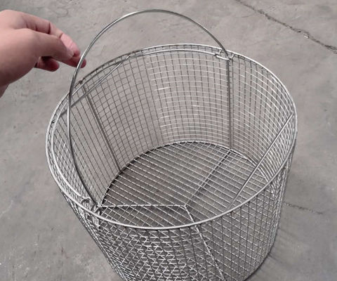 Mesh Frame 29cm Steel Strainer Basket Round Filter Cartridge Storage