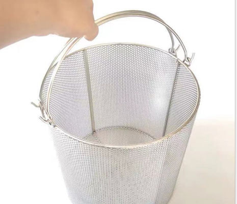 ISO Certification Ss316 Mesh Strainer Basket With Handle