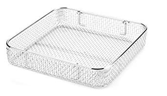Customized Color Stainless Steel Mesh Tray Corrosion Resistance With Drop Handles
