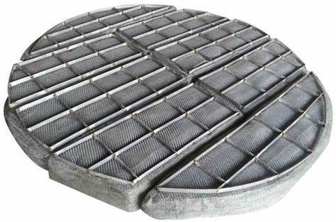 Round 200mm Diameter Demister Mesh Chemical Column For Liquid And Gas Separation