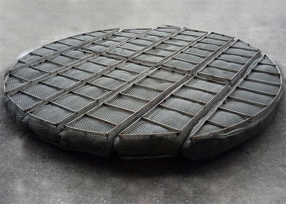 Round 200mm Diameter Demister Mesh Chemical Column For Liquid And Gas Separation